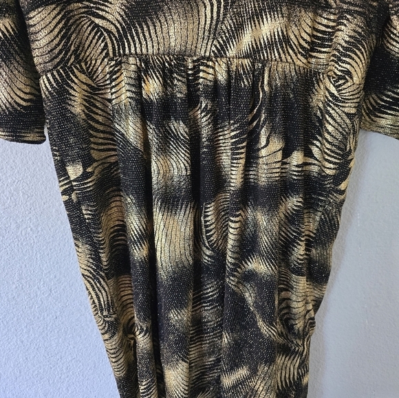 Wrap Dress Womens 3X Plus Mixed Print Fairy Grunge Cocktail Party Dinner - Picture 13 of 15